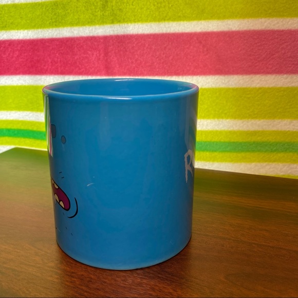 SOLD Rick And Morty Blue Coffee Ceramic Mug - Official Adult Swim Large Mug - Picture 4 of 9